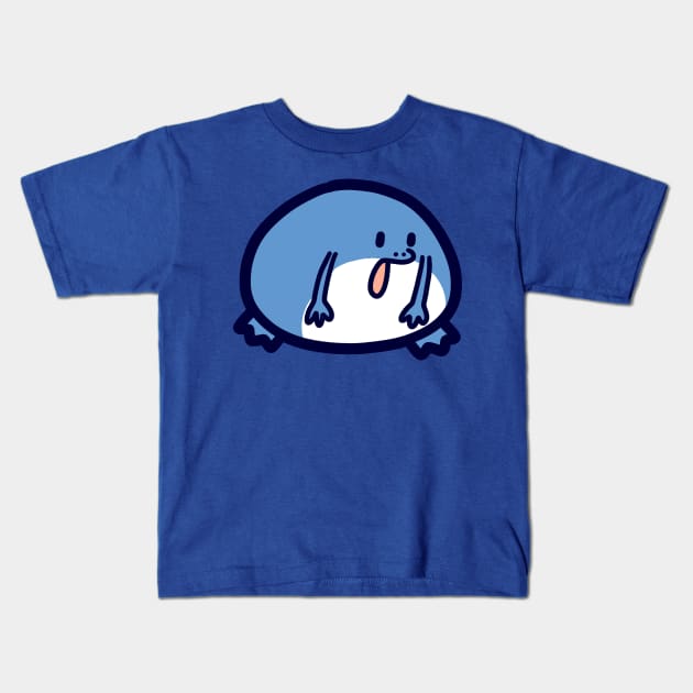 Cute Frog Blob Kids T-Shirt by saradaboru